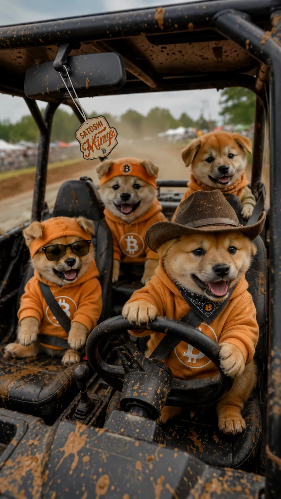 The DOG squad riding together — the Army on the move